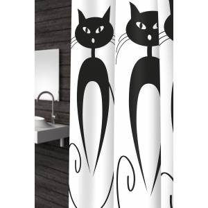 Шторка душевая Bacchetta Cats Nero 10 